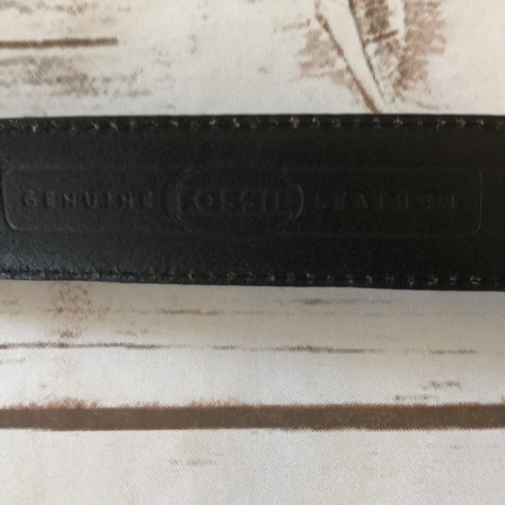 Black & silver medium Fossil belt - Picture 6 of 7